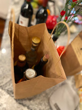 Load image into Gallery viewer, Kraft 4 Bottle Liquor Bag with Handles--225pcs/ctn
